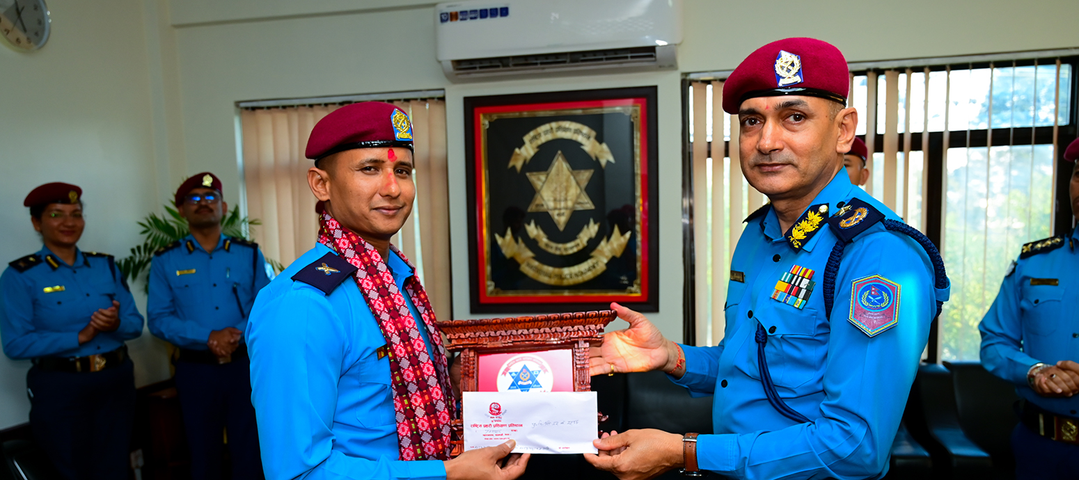 यस प्रतिष्ठानमा कार्यरत प्रहरी निरीक्षक नर बहादुर साउँद मिति २०८३ असोज १४ गतेबाट United Nation Mission in South Sudan (UNMIS) मा खटिजान लाग्नुभएको अवसरमा आयोजित धन्यवाद तथा शुभकामना कार्यक्रम सम्पन्न । मिति: २०८३।०६।१२ गते ।