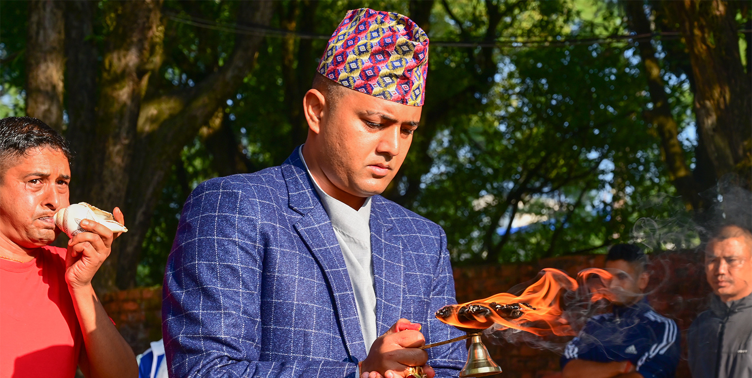 बडा दशैँ २०८३ को मौलो पुजा विधिवत रुपमा सम्पन्न । मितिः २०८३।०७।०३ गते ।